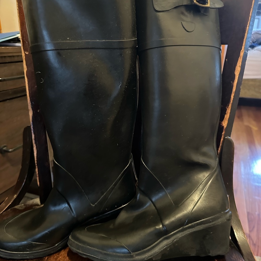 KORS Michael Kors Black Rain Boots